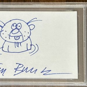 Garbage Pail Kids Original Sketch Drawing Signed & Drawn By Tom Bunk PSA DNA COA