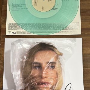 KESHA Signed Gag Order Sea Glass Green Vinyl LP Autographed BAS Beckett COA