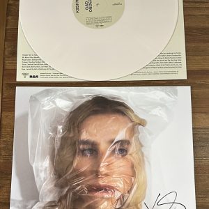 KESHA Signed Gag Order Bone Colored Vinyl LP Autographed BAS Beckett Certified