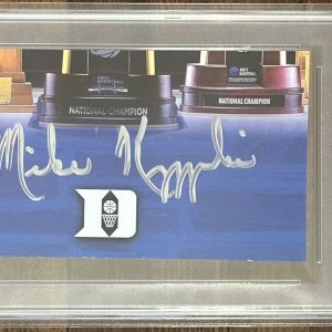 Mike Krzyzewski Duke Basketball Coach Cut Signed Signature PSA DNA COA Autograph