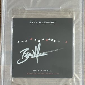 BEAR MCCREARY BATTLESTAR GALACTICA LIVE SIGNED CD COVER PSA DNA COA AUTOGRAPH