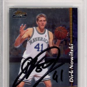 1998 98/99 Topps Finest Dirk Nowitzki Rookie RC Signed PSA DNA AUTOGRAPH HOF