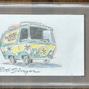 Scooby Doo Mystery Machine Original Drawing Sketch Signed Bob Singer PSA DNA COA