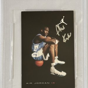 PHIL KNIGHT NIKE CEO SIGNED MICHAEL AIR JORDAN 9 SHOE CARD PSA DNA COA AUTOGRAPH
