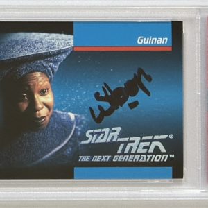 1992 STAR TREK NEXT GENERATION WHOOPI GOLDBERG SIGNED AUTOGRAPHED PSA DNA COA