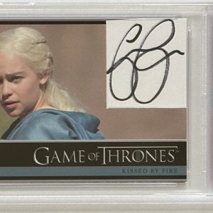 GAME OF THRONES EMILIA CLARKE RITTENHOUSE CARD CUT AUTOGRAPH PSA DNA COA SIGNED