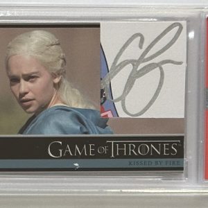 GAME OF THRONES EMILIA CLARKE 2014 RITTENHOUSE CUT AUTOGRAPH PSA DNA COA SIGNED