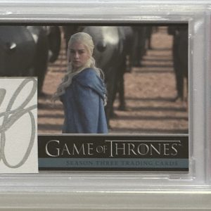SIGNED GAME OF THRONES EMILIA CLARKE CARD RITTENHOUSE CUT AUTOGRAPH PSA DNA COA