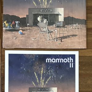 WVH Wolfgang Van Halen Mammoth II Tangerine Vinyl LP & Signed Art Card BAS COA