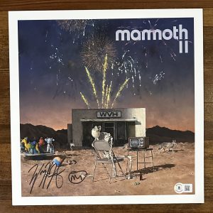 WVH Wolfgang Van Halen Mammoth II Tangerine Vinyl LP & Signed Picture BAS COA