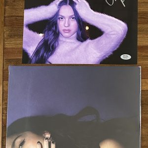 PSA DNA Certified Olivia Rodrigo SEALED GUTS Vinyl LP & Signed Picture Autograph