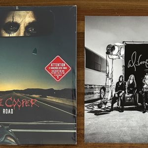 ALICE COOPER Road 2LP Red Vinyl & AUTOGRAPHED SIGNED Picture Beckett BAS COA
