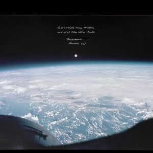 Frank Borman NASA Astronaut Apollo Gemini Signed Autograph Christmas 16x20 Photo