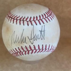 MIKE SCOTT METS/ASTROS SIGNED VINTAGE SIGNED AUTOGRAPHED N.L. BASEBALL BECKETT A
