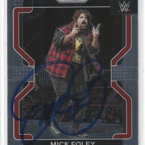 Mick Foley Signed 2022 Panini-Prizm WWE Card #190