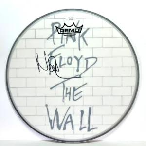 NICK MASON Signed Autograph 12" Drum Head Pink PINK FLOYD JSA COA The Wall