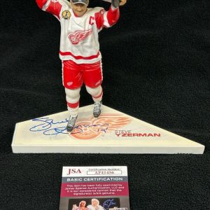 Steve Yzerman Signed Detroit Red Wings Stanley Cup McFarlane Figure JSA COA
