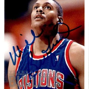 William Bedford Signed 1992/93 Upper Deck Card #83 Detroit Pistons