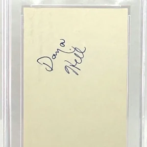DANA HILL Signed Auto Slabbed Encapsulated Index Card Lampoons Vacation PSA DNA