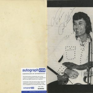 Carl Perkins vintage tour program SIGNED ACOA w/ Extras