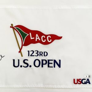 Wyndham Clark Signed 2023 US Open Flag JSA COA