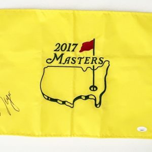 Sergio Garcia Signed Masters Flag 2017 Champion Golf Pin Flag JSA COA