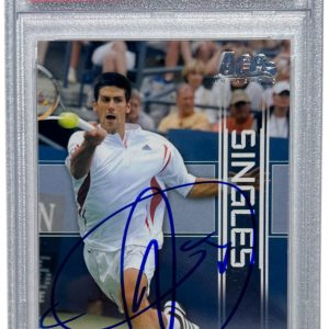 NOVAK DJOKOVIC SIGNED 2007 ACE AUTHENTIC SINGLES RC CARD AUTO ROOKIE PSA/DNA