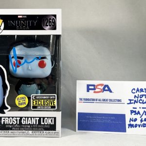 Matt Damon Signed Funko Pop Frost Giant Loki PSA/DNA 1 COA