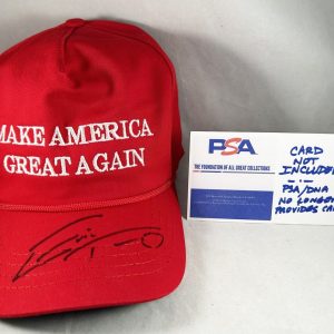 Eric Trump Signed Hat MAGA 1st Son PSA/DNA COA