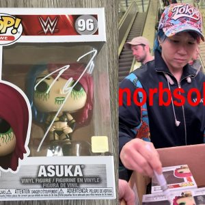 ASUKA WWE RAW SIGNED AUTOGRAPH POP FUNKO #96 w/EXACT PROOF & BECKETT BAS COA
