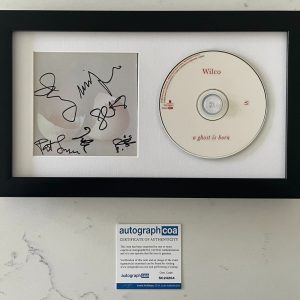 WILCO BAND SIGNED AUTOGRAPH ODE TO JOY FRAMED CD JEFF TWEEDY +5 COA ACOA