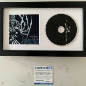 ADAM DARSKI NERGAL BEHEMOTH SIGNED EZKATON FRAMED CD w/PROOF AUTOGRAPH COA ACOA