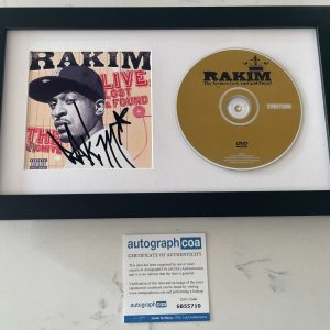 RAKIM SIGNED THE ARCHIVE LIVE LOST & FOUND FRAMED CD w/PROOF AUTOGRAPH COA ACOA
