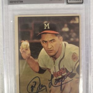1961 TOPPS JOHNNY LOGAN ATLANTA BRAVES SIGNED AUTO #524 CARD BECKETT 10 AUTO