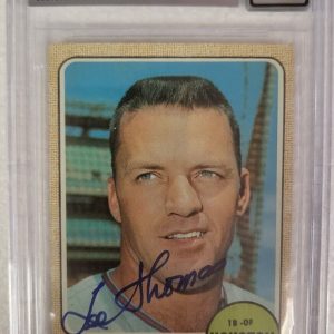 1968 TOPPS LEE THOMAS HOUSTON ASTROS SIGNED AUTOGRAPH #438 CARD BECKETT 10 AUTO