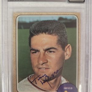 1968 TOPPS TONY LARUSSA ATHLETICS A'S SIGNED AUTOGRAPH #571 CARD BECKETT 10 AUTO