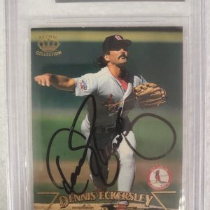 1998 PACIFIC DENNIS ECKERSLEY CARDINALS AUTOGRAPHED SIGNED #409 CARD BECKETT