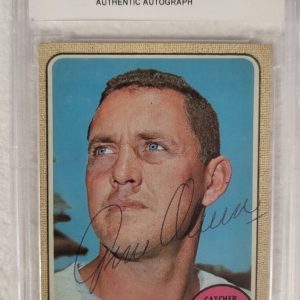 1968 TOPPS GENE OLIVER BOSTON RED SOX SIGNED AUTOGRAPHED AUTO #449 CARD JSA