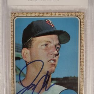 1968 TOPPS JIM OLLOM MINNESOTA TWINS SIGNED AUTOGRAPHED AUTO #91 CARD JSA