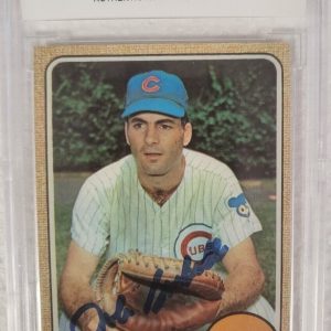 1968 TOPPS JOHN BOCCABELLA CHICAGO CUBS SIGNED AUTOGRAPHED AUTO #542 CARD JSA