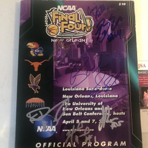 SYRACUSE ORANGE- 2003 FINAL FOUR PROGRAM SIGNED AUTOGRAPH JSA COA CARMELO CUSE