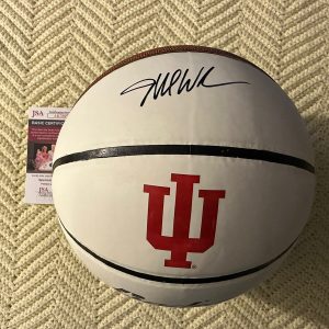 Mike Woodson Signed NCAA Basketball 29.5 Indiana Hoosiers JSA Authentication COA