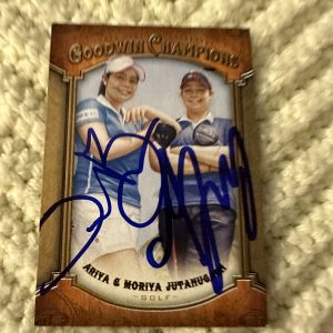 Ariya & Moriya Jutanugarn Signed LPga Tour Golf Card Autographed