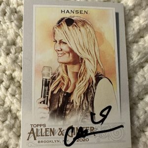 Courtney Hansen Signed Trading Card Autographed Allen & Ginter