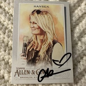 Courtney Hansen Signed Trading Card Autographed Allen & Ginter