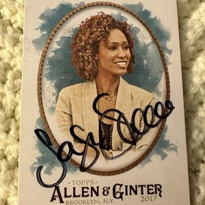 Sage Steele Signed Trading Card Autographed Allen & Ginter