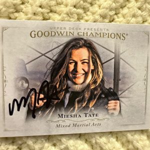 Miesha Tate Signed Trading Card Goodwin Autographed