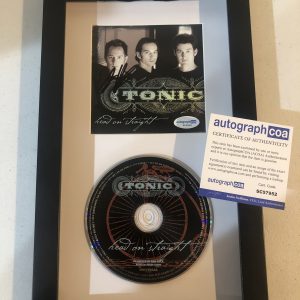 TONIC EMERSON HART SIGNED AUTOGRAPH FRAMED CD DISPLAY ACOA HEAD ON STRAIGHT