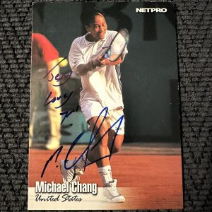 Michael Chang Signed Trading Card Autographed Tennis Legend
