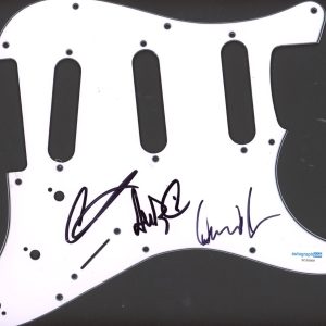 YONDER MOUNTAIN STRING BAND SIGNED AUTOGRAPH STRAT GUITAR PICKGUARD ACOA
